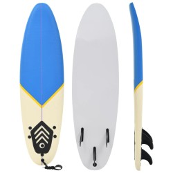 Planche de surf 170 cm Bleu et crème 
