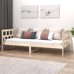 Lit de jour sans matelas bois de pin massif 80x200 cm 
