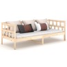 Lit de jour sans matelas bois de pin massif 80x200 cm 