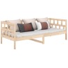 Lit de jour sans matelas bois de pin massif 80x200 cm 