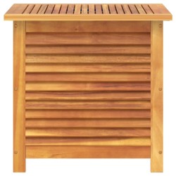 Boîte de rangement de jardin persiennes 60x50x56cm bois acacia 
