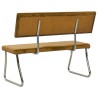 Banc 110 cm Marron Velours 