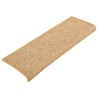 Tapis d'escalier auto-adhésifs 15 pcs Orange 65x21x4 cm 