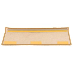 Tapis d'escalier auto-adhésifs 15 pcs Orange 65x21x4 cm 