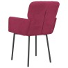 Chaises à manger lot de 2 Rouge bordeaux Velours 