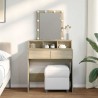 Coiffeuse avec LED chêne sonoma 80x41x144,5 cm 