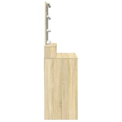 Coiffeuse avec LED chêne sonoma 80x41x144,5 cm 
