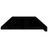 Appuis de fenêtre 2 pcs marron foncé bois de chêne massif 