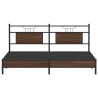 Cadre de lit sans matelas chêne marron 160x200 cm 