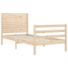Cadre de lit sans matelas bois massif 
