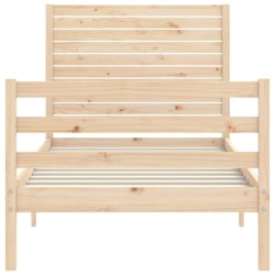 Cadre de lit sans matelas bois massif 
