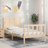 Cadre de lit sans matelas bois de pin massif 
