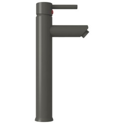 Lavabo de bain avec robinet et drain à poussoir Verre trempé 