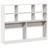 Tête de lit avec rangement blanc 135 cm bois massif de pin 