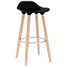Tabourets de bar lot de 2 noir 