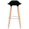 Tabourets de bar lot de 2 noir 