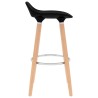 Tabourets de bar lot de 2 noir 