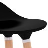 Tabourets de bar lot de 2 noir 