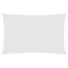Voile de parasol tissu oxford rectangulaire 6x8 m blanc 