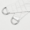 Voile de parasol tissu oxford rectangulaire 6x8 m blanc 