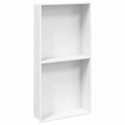 Niche de douche blanc mat 32x62x9 cm acier inoxydable 