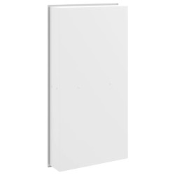 Niche de douche blanc mat 32x62x9 cm acier inoxydable 