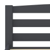Cadre de lit sans matelas gris foncé pin massif 100x200 cm 