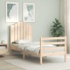 Cadre de lit sans matelas bois massif 