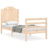 Cadre de lit sans matelas bois massif 