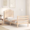 Cadre de lit sans matelas bois massif 