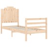 Cadre de lit sans matelas bois massif 