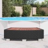 Marche de spa Résine tressée 92 x 45 x 25 cm Noir 