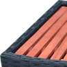 Marche de spa Résine tressée 92 x 45 x 25 cm Noir 