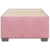 Cadre de lit sans matelas rose 100x200 cm velours 