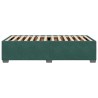Cadre de lit sans matelas vert foncé 100x200 cm velours 