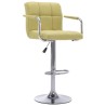 Chaises de bar lot de 2 vert tissu 