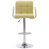 Chaises de bar lot de 2 vert tissu 
