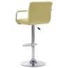 Chaises de bar lot de 2 vert tissu 