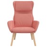 Chaise de relaxation Rose Velours 
