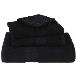 Serviettes de bain 10 pcs noir 100x150 cm 360 g/m² 100% coton 
