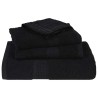 Serviettes de bain 10 pcs noir 100x150 cm 360 g/m² 100% coton 