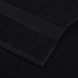 Serviettes de bain 10 pcs noir 100x150 cm 360 g/m² 100% coton 