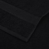 Serviettes de bain 10 pcs noir 100x150 cm 360 g/m² 100% coton 