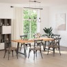 Pieds de table à manger en forme de A 2 pièces Anthracite 100 x (72-73) cm Acier 