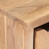 Table de chevet 40x30x50 cm Bois d'acacia avec bord naturel 