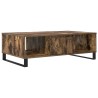 Table basse chêne fumé 104x60x35 cm bois d'ingénierie 