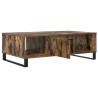 Table basse chêne fumé 104x60x35 cm bois d'ingénierie 