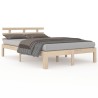Cadre de lit sans matelas bois massif 120x200 cm 
