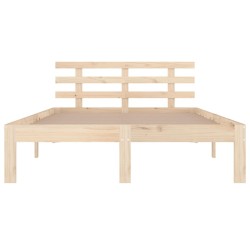 Cadre de lit sans matelas bois massif 120x200 cm 