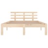 Cadre de lit sans matelas bois massif 120x200 cm 